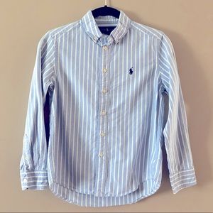Ralph Lauren Striped Cotton Poplin Shirt size 8